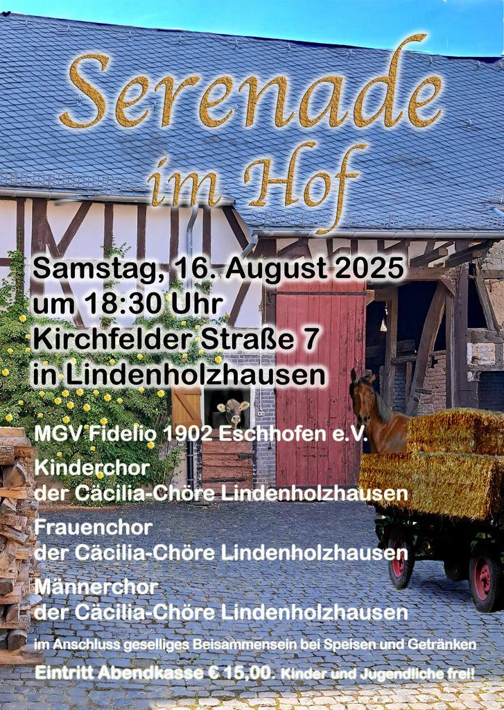  Serenade im Hof in Lindenholzhausen