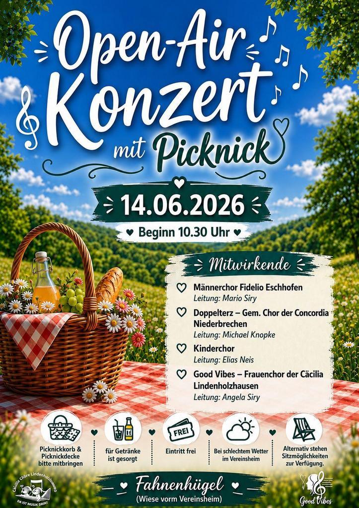 Frauenchor GoodVibes der Cäcilia lädt zum Open-Air Konzert
